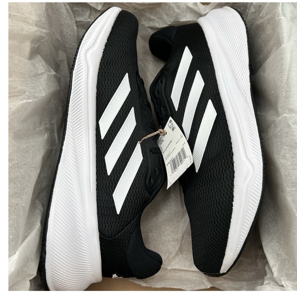 adidas Mens Response Running Shoe Size 9 Black/White Lace up Sneakers IH6007‎ main image 10